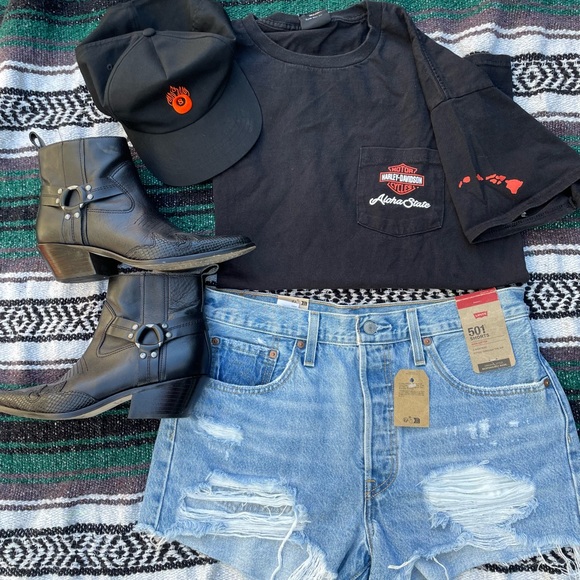 HARLEY DAVIDSON HONOLULU ALOHA STATE SHIRT SIZE LARGE - Picture 1 of 3